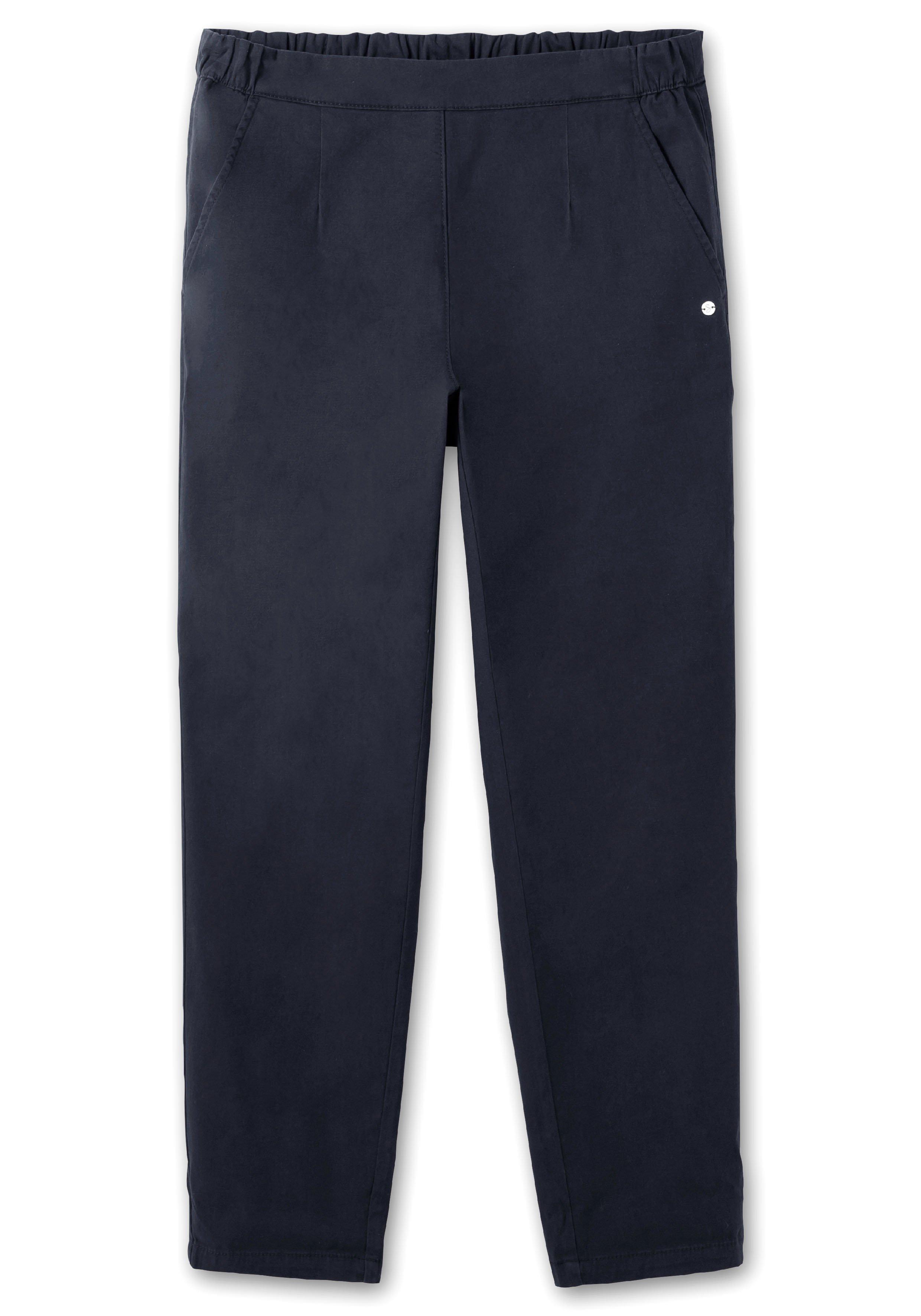 Chinohose mit Schlupfbund, aus weichem Twill