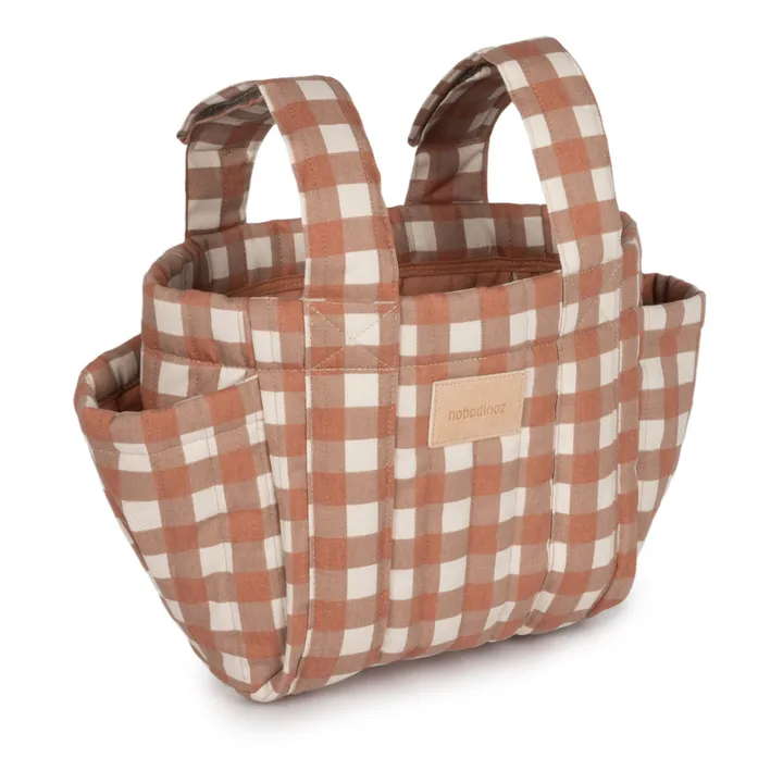 Nobodinoz Sac organiseur pour poussette Hyde Park | Terracotta