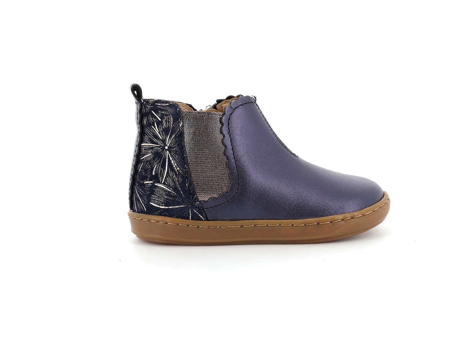 Shoopom-BOUBA JODZIP Cuir Bleu nuit