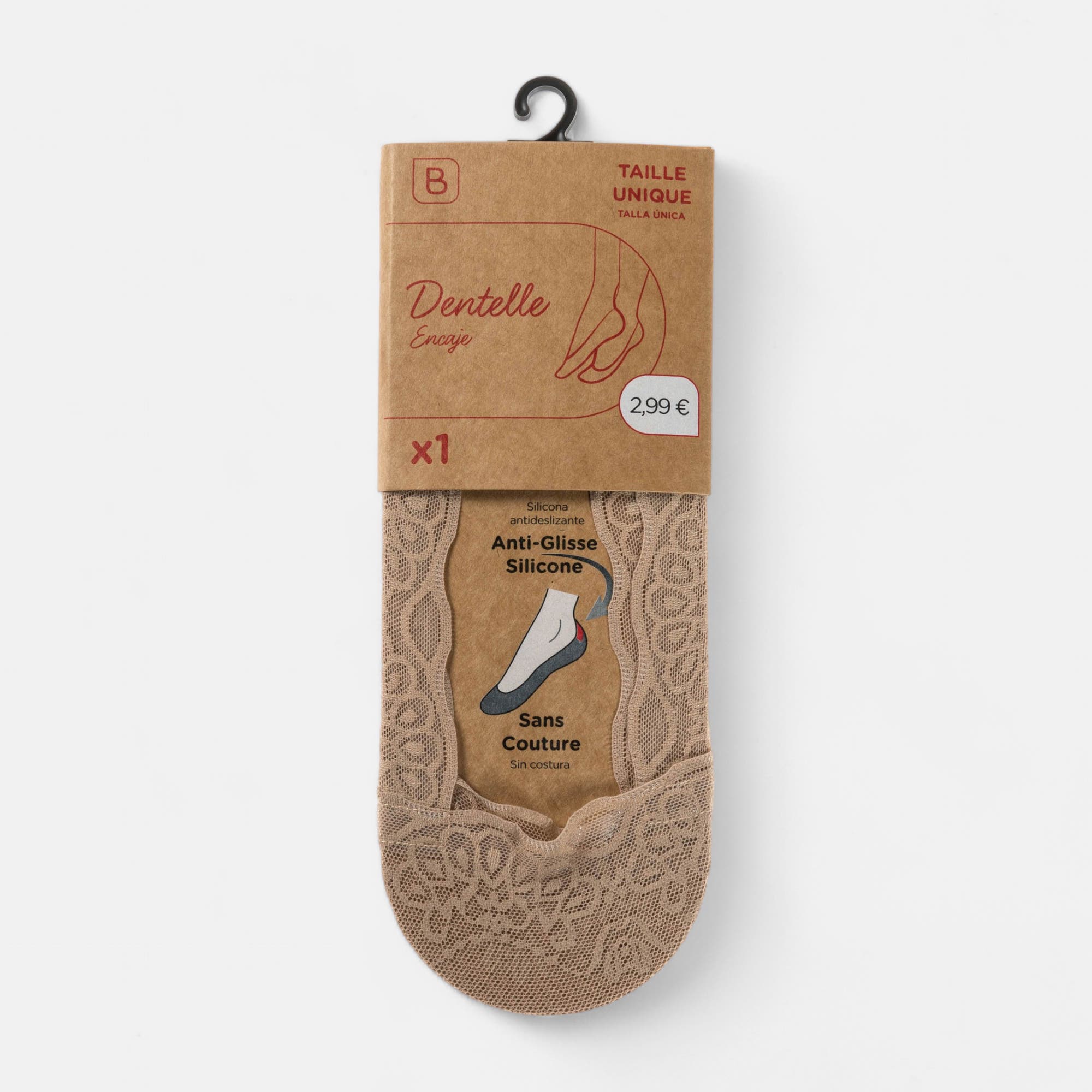 Chaussettes Femme beige