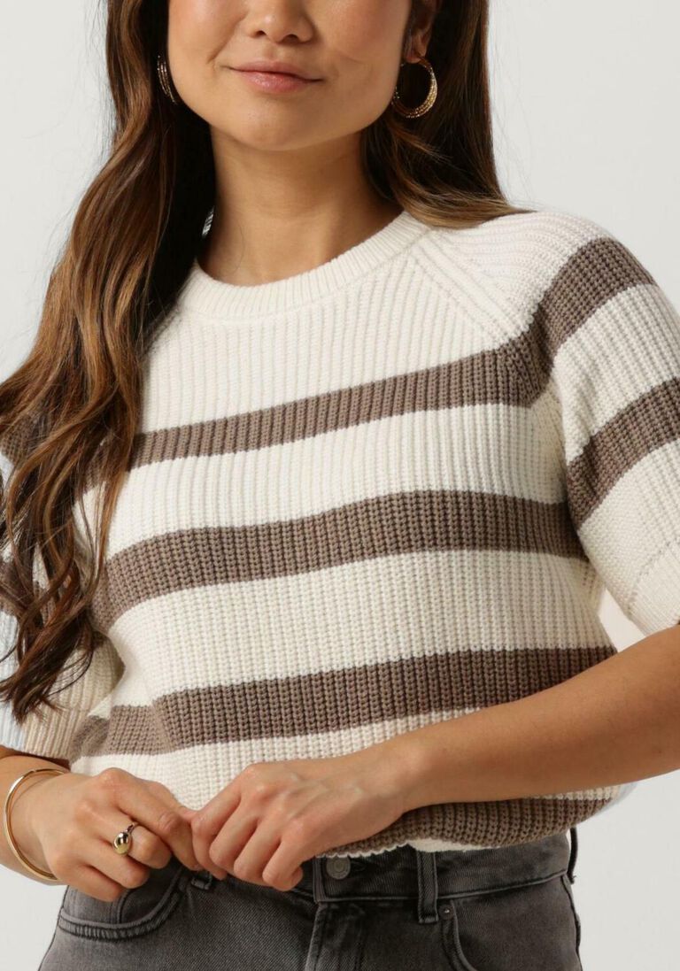 SELECTED FEMME witte selected femme trui slfbloomie ss knit o-neck