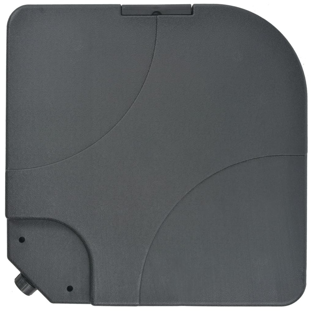 Parasol avec base portable 2,5 x 2,5 cm anthracite