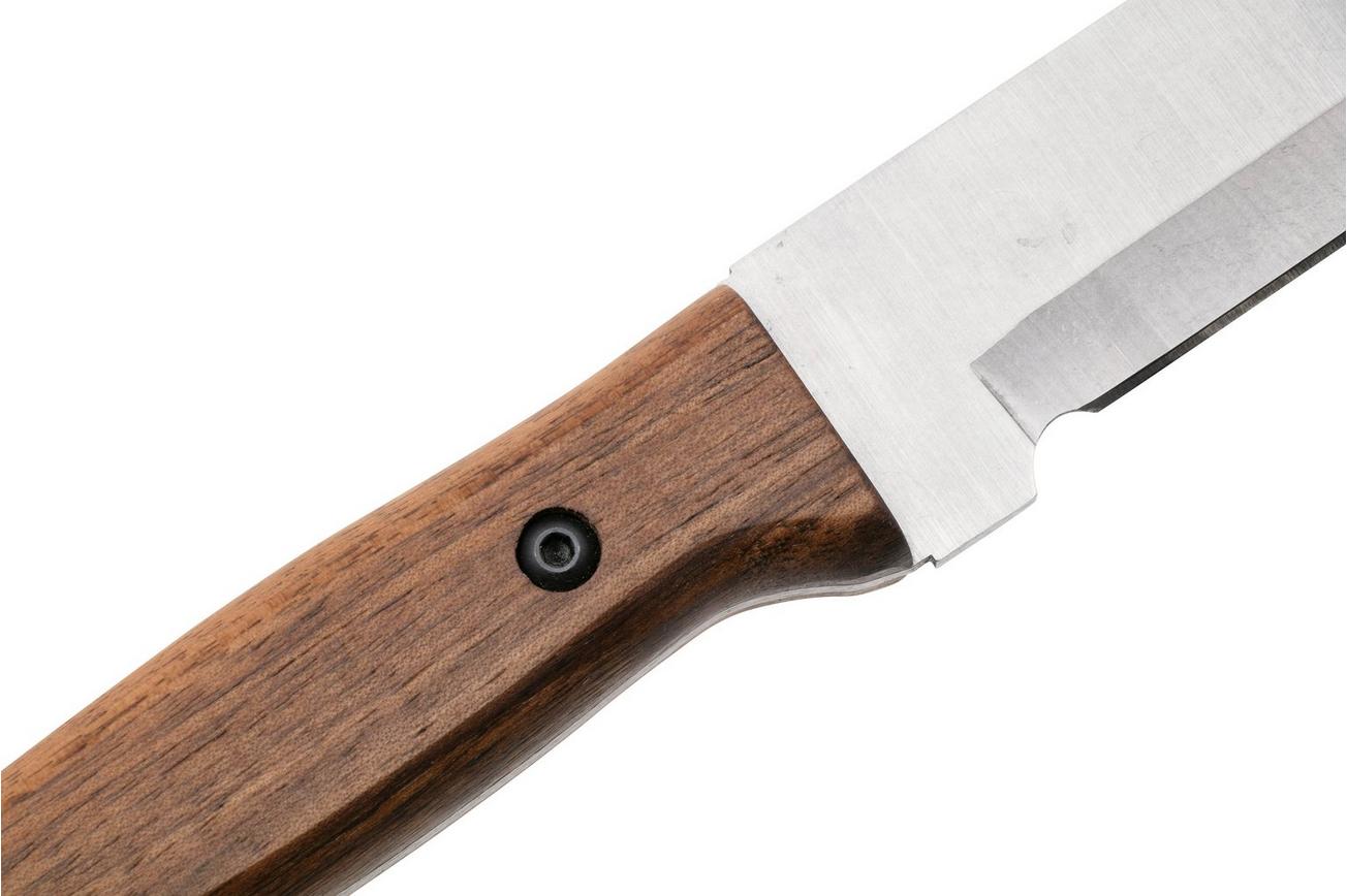 BeaverCraft TLK1, X50CrMoV15 Stonewashed, Walnut, vaststaandmes
