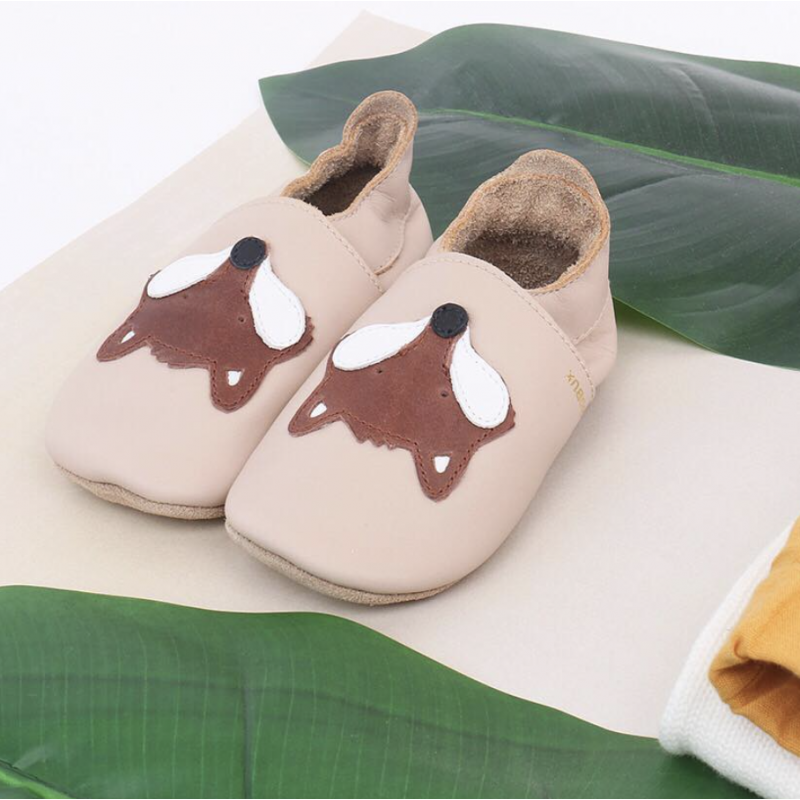 Bobux Bobux chaussons Renard crème