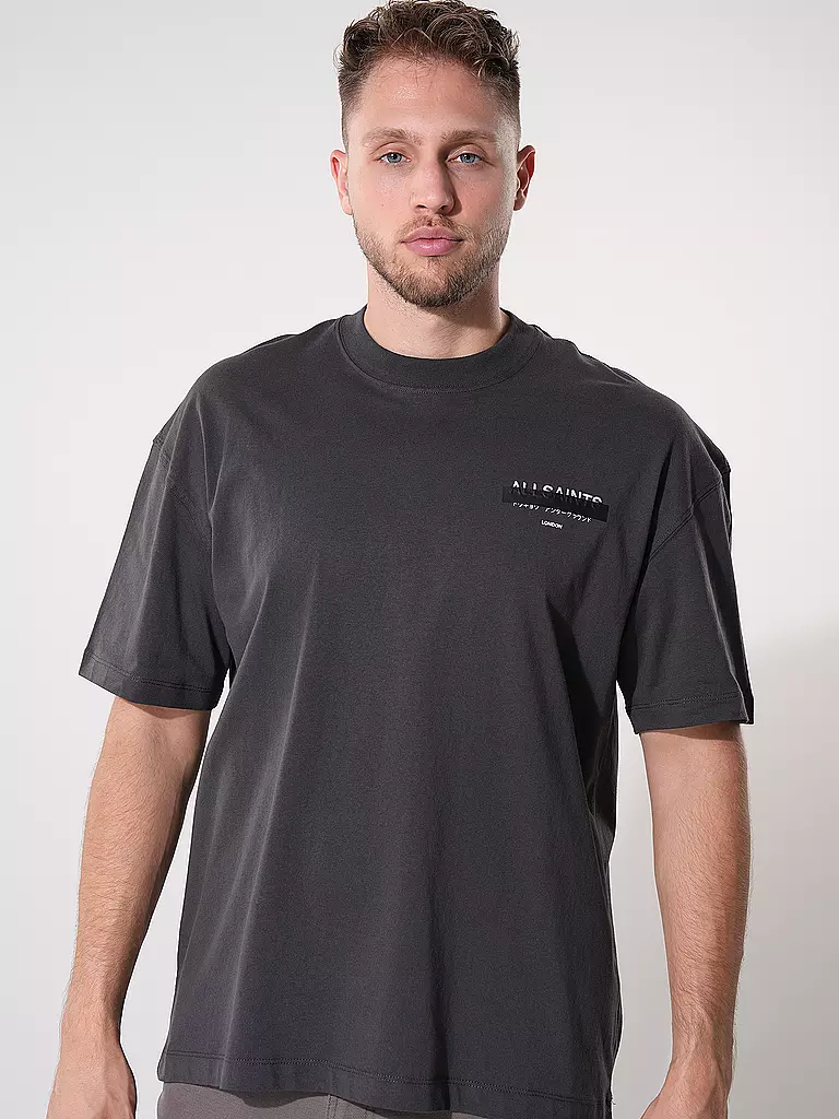ALLSAINTS T-Shirt Oversized Fit REDACT schwarz
