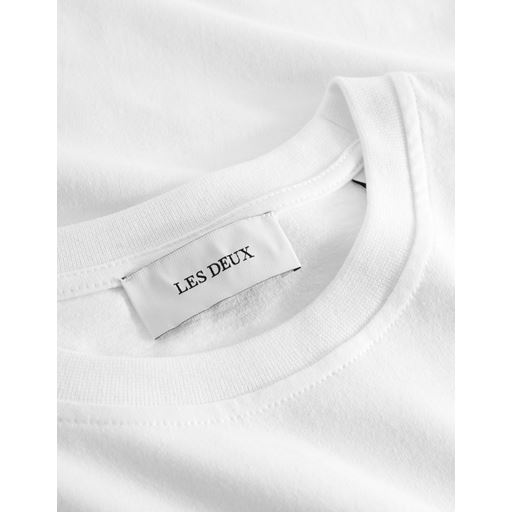 Les Deux Crew T-shirt, White/Black, XXL