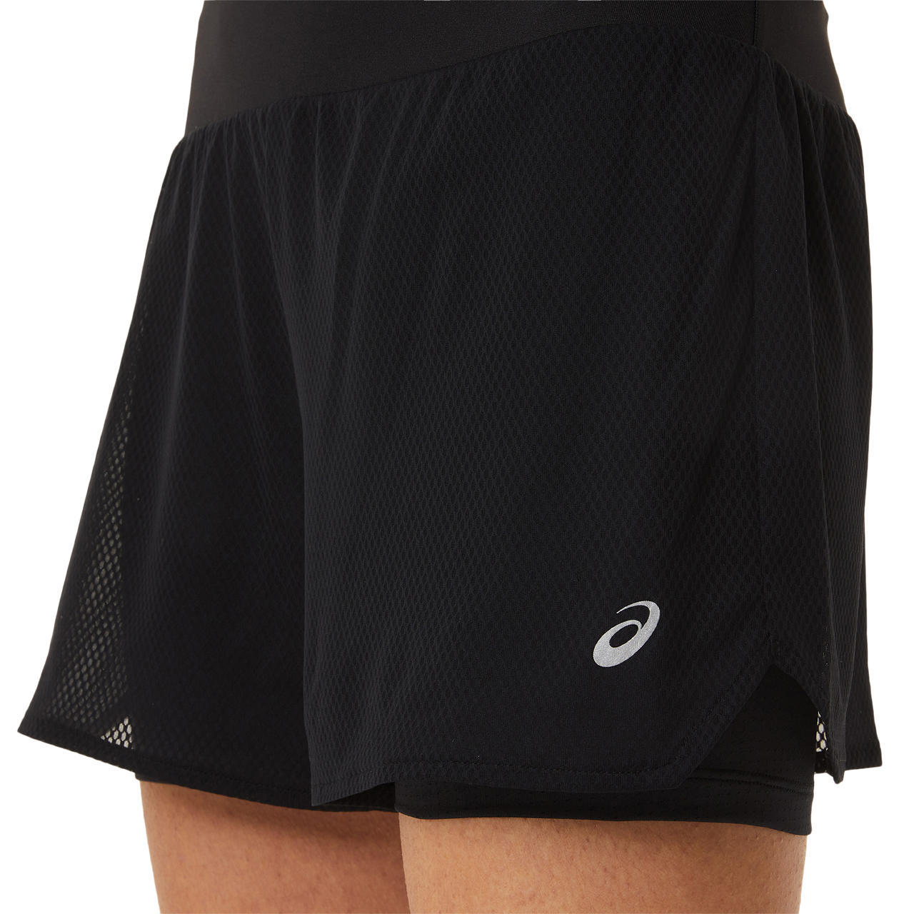 ASICS Ventilate 2-N-1 3.5IN Hardloopbroek Kort Zwart Dames