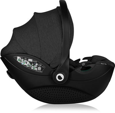 Lionelo Moxie i-Size Babybilstol inkl. Base, Black Carbon
