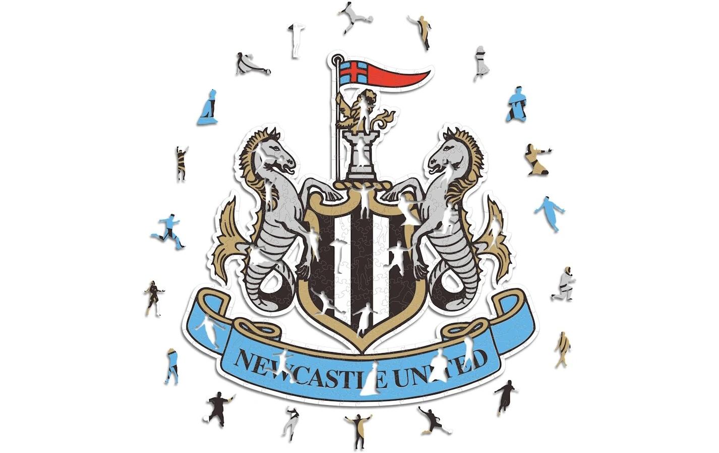 Newcastle United FC – LogoOffiziell lizenziertes Holzpuzzle, Grösse M