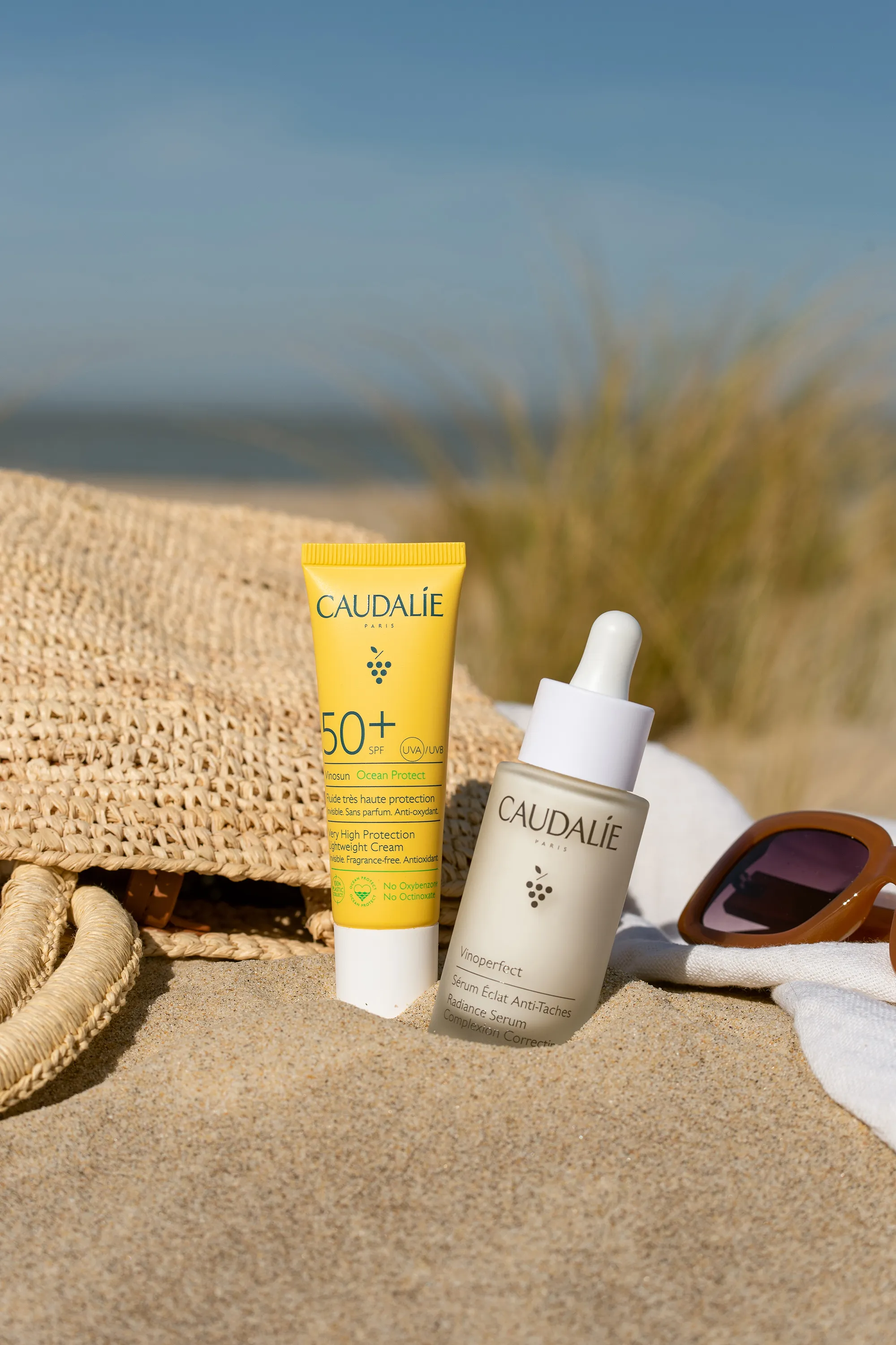 Caudalie Coffret Sérum Vinoperfect & protection solaire SPF50 offerte-30 ml
