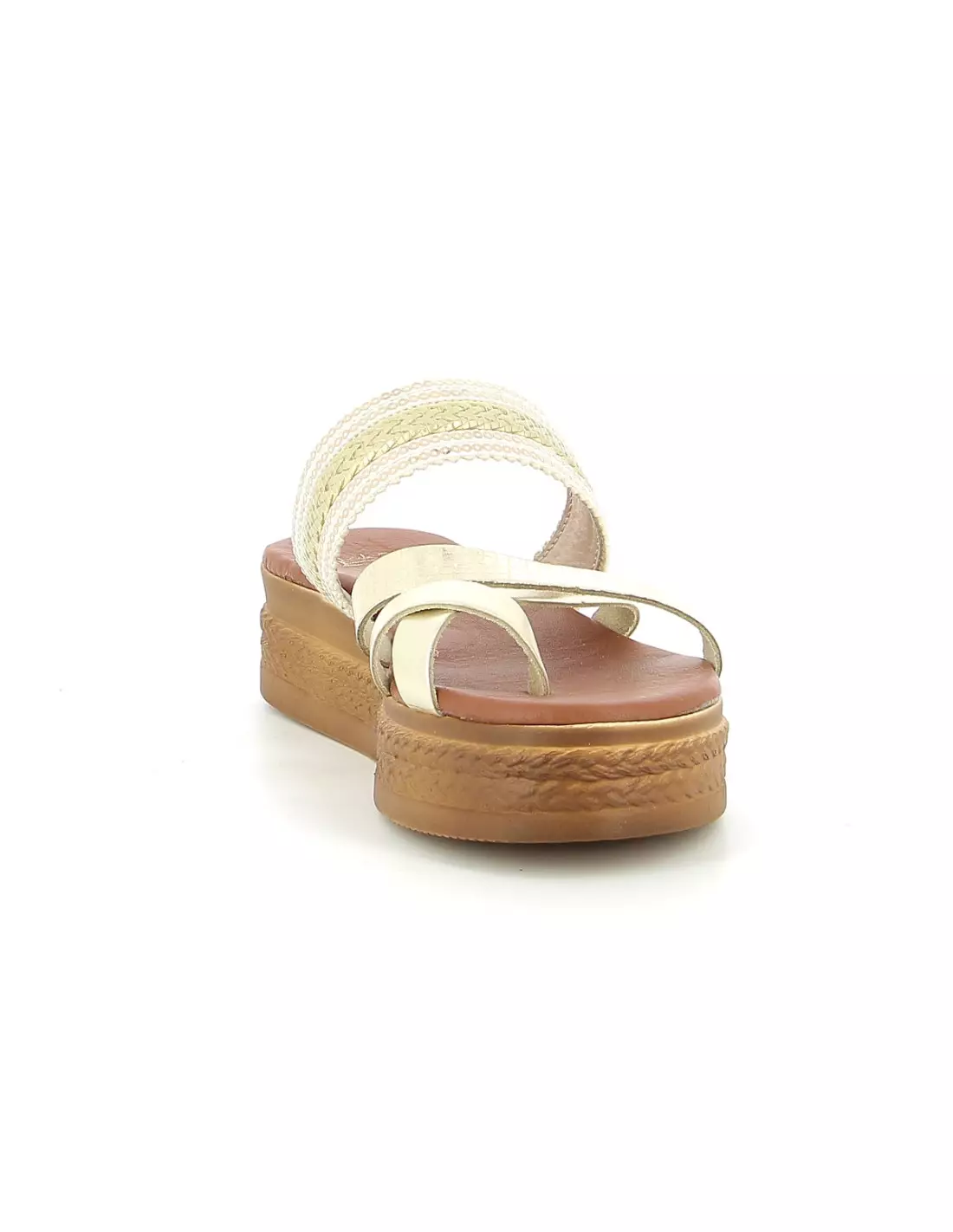 MES JOLIES NU PIEDS MJNP 20 - Mules & sabots Gold