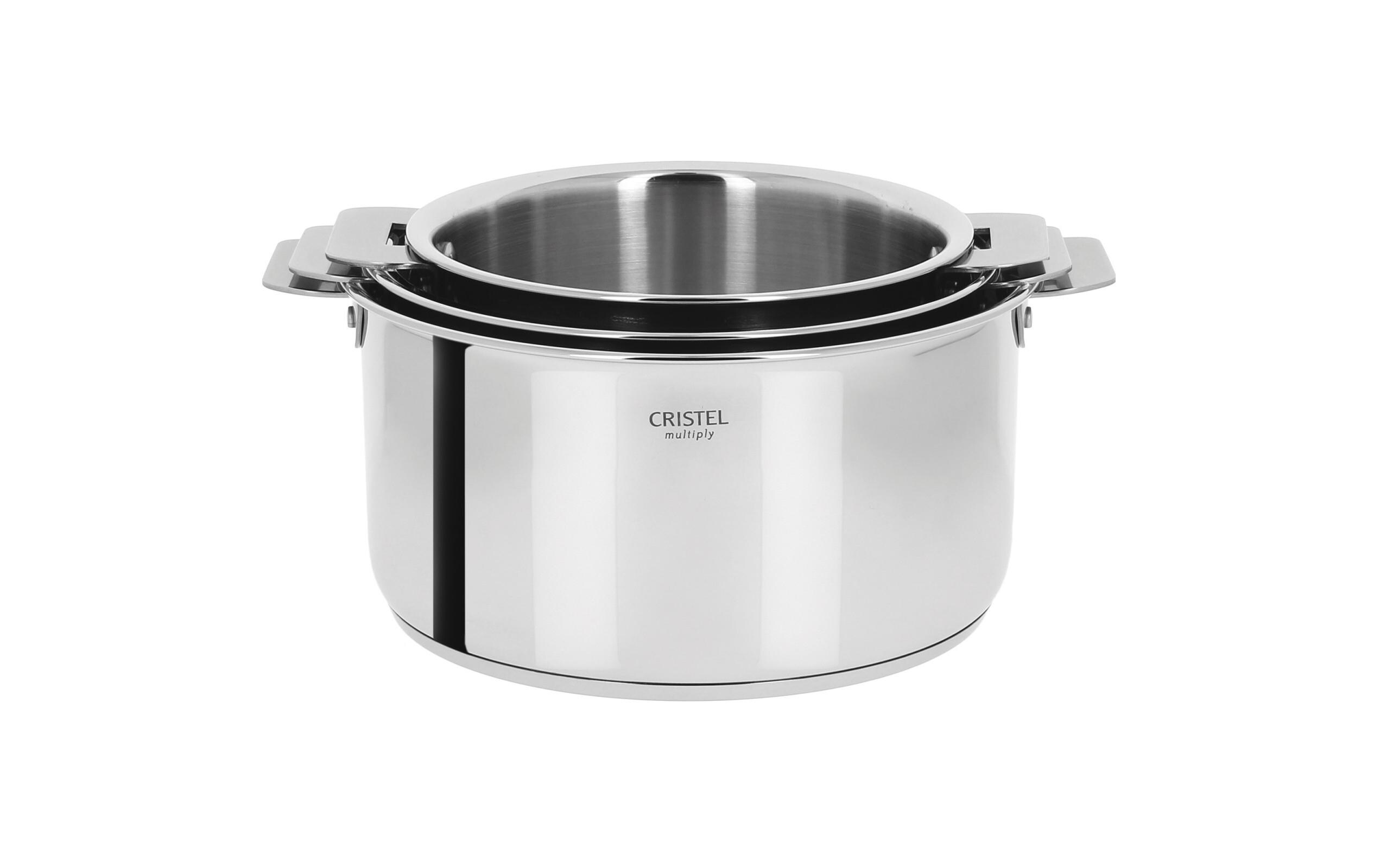 Kochtopf-Set Casteline 3-teilig<br>Stapelbare Edelstahl Töpfe