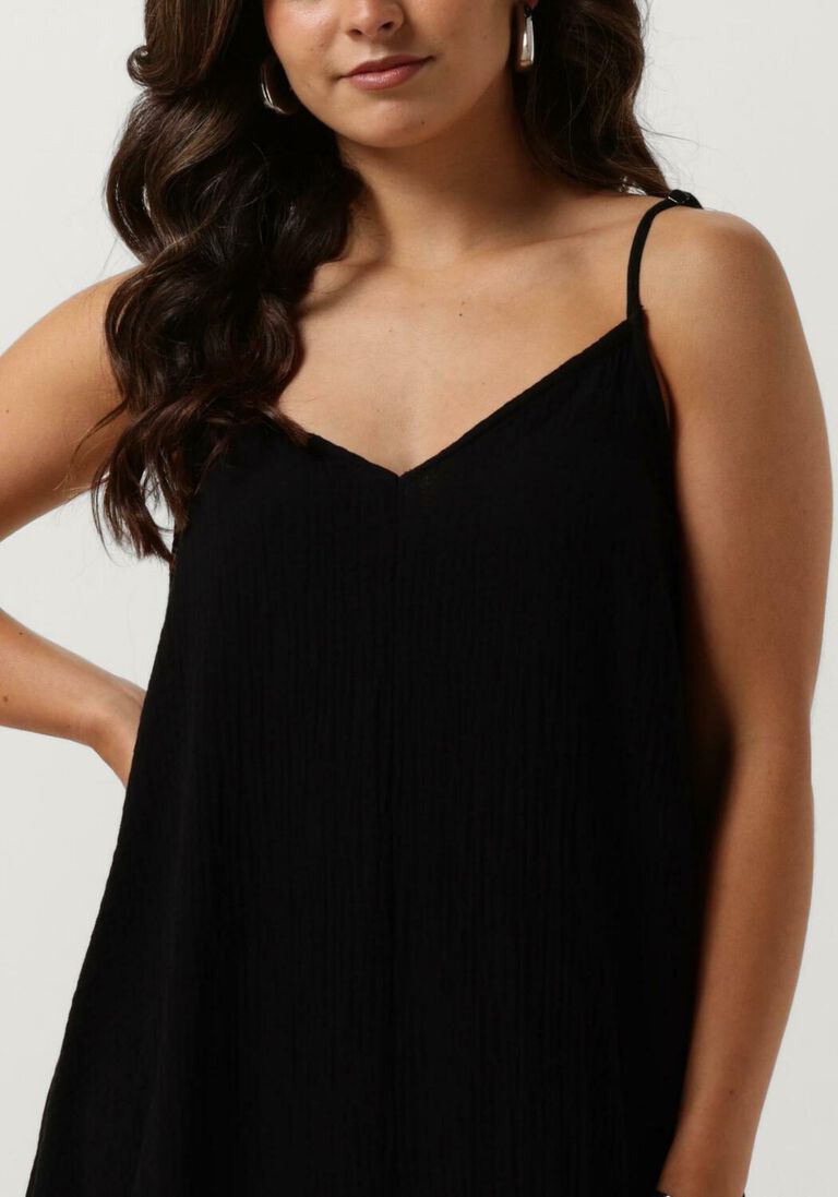 OBJECT zwarte object midi jurk objcarina bia s/l dress div