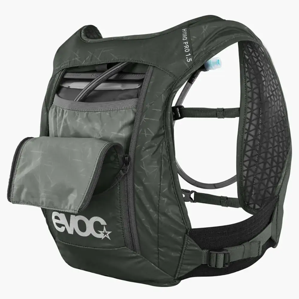Evoc Hydro Pro 1.5L + 1.5L Bladder Hardloop Drinkrugzak Groen