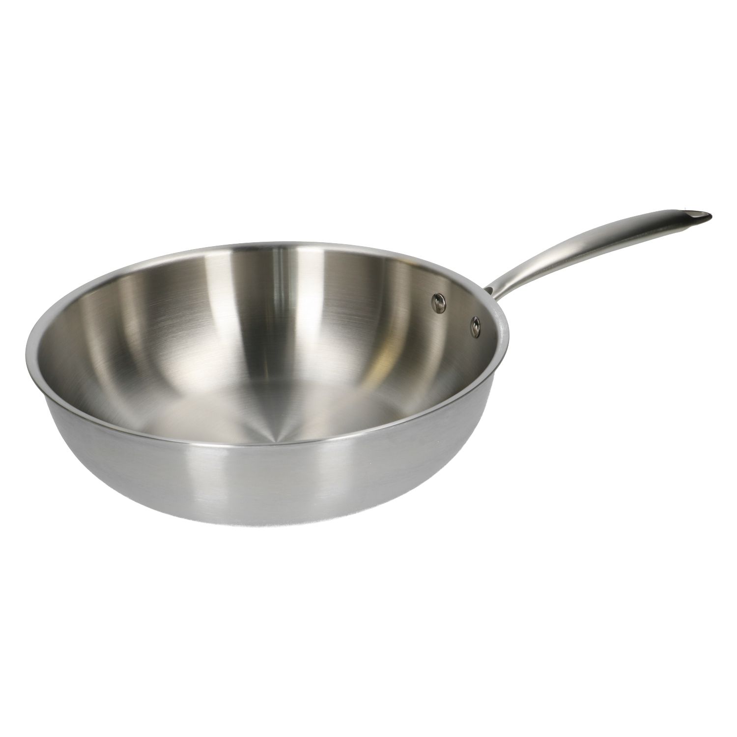 Wok, 3-laags, rvs, PFAS-vrij, Ø 28 cm