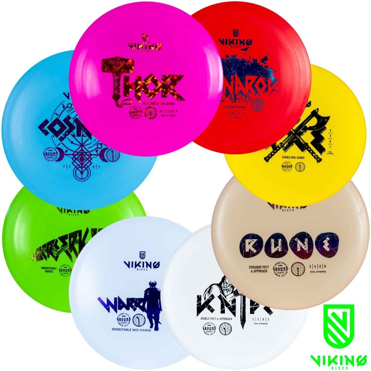 Viking Discs Ground sett, 8 Disc Sett