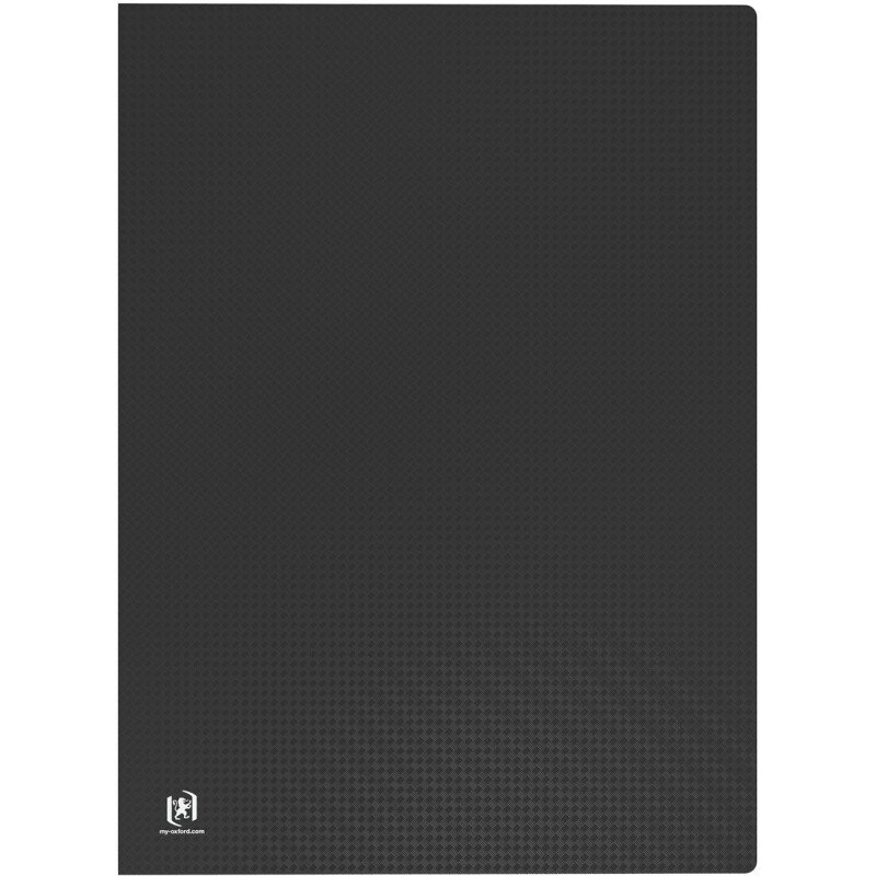 Protège-documents Oxford Memphis A3 80 vues / 40 pochettes couverture polypro noir