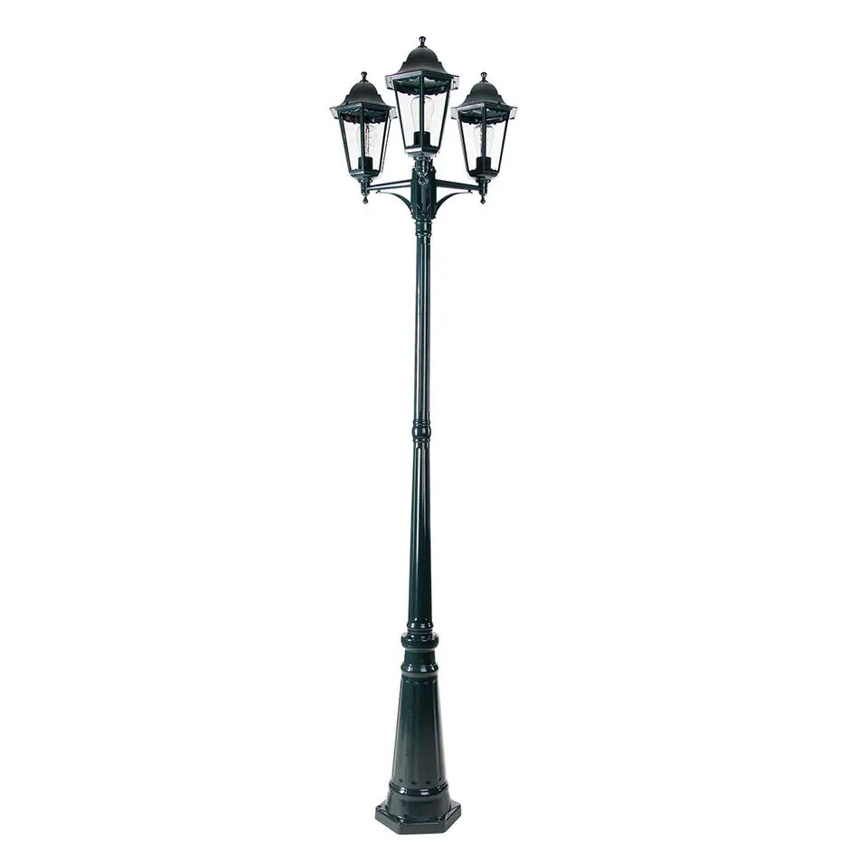 Qazqa staande buitenlampen new orleans groen e27