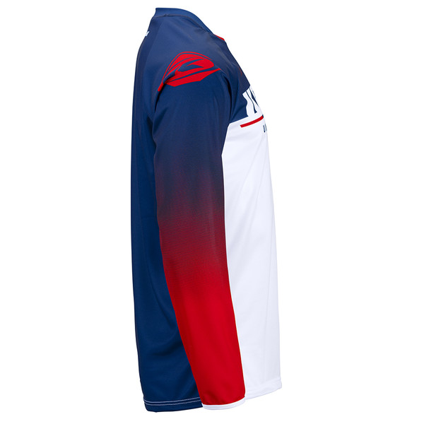 Kenny - Maillot Track Focus - 2022 Blanc / Navy / Rouge