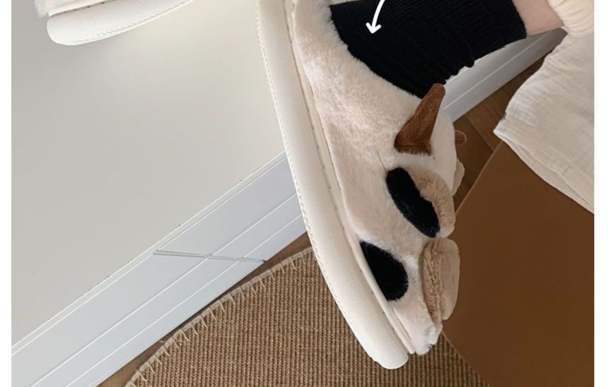 Dalli Daisy - Koe Fluffy Pantoffels / Instappers