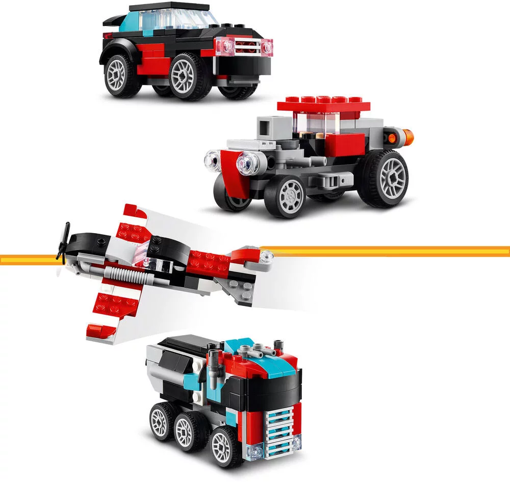 LEGO®CREATOR 31146 - LE CAMION REMORQUE AVEC HELICOPTERE