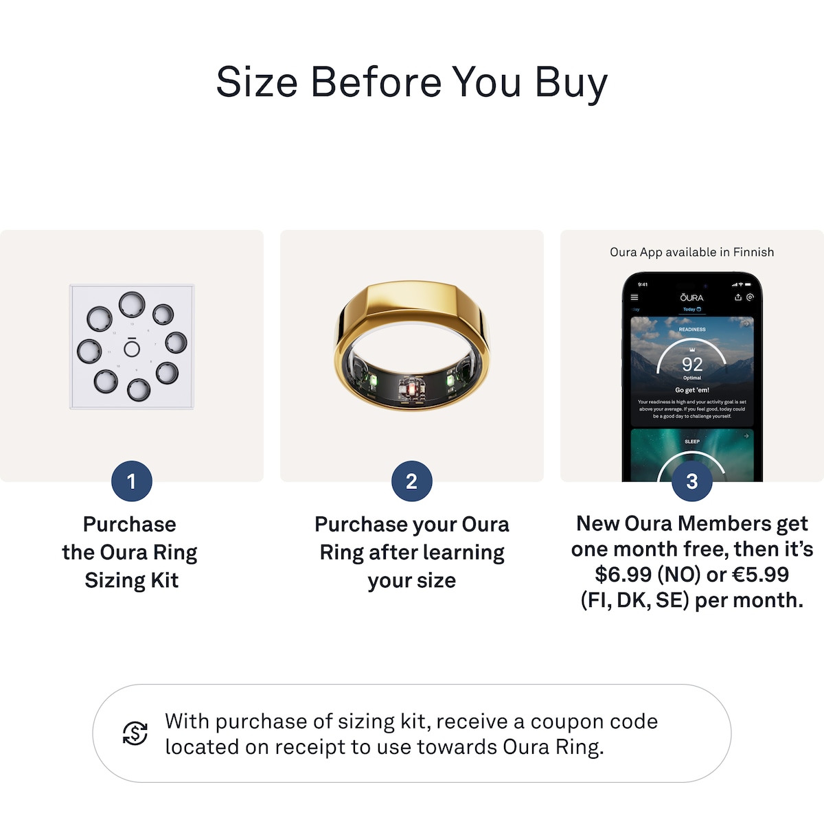 Oura-ring Gen3 Heritage smartring størrelse 12 (Gold)