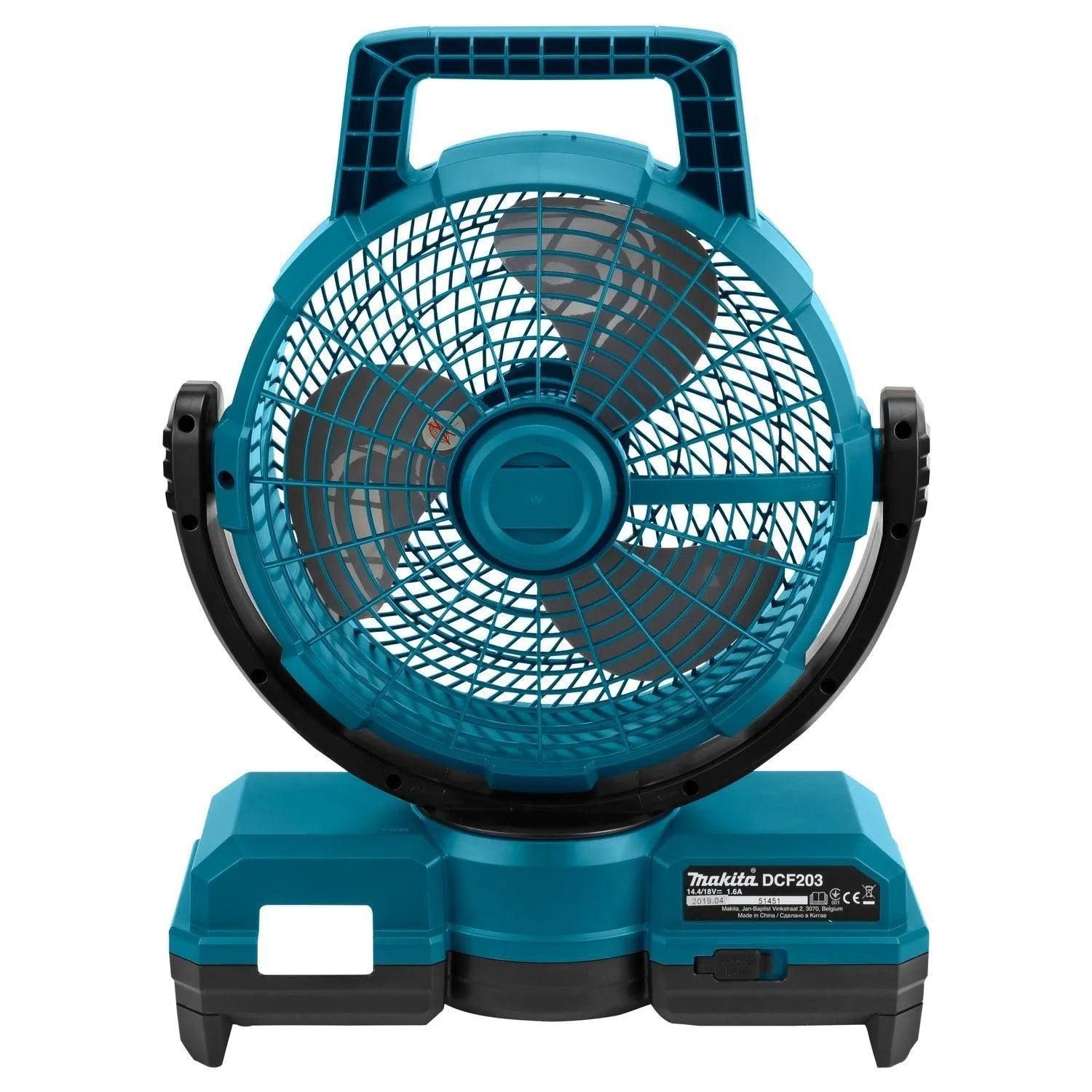Makita DCF203Z Accu Ventilator met zwenkfunctie 14,4V / 18V Basic Body