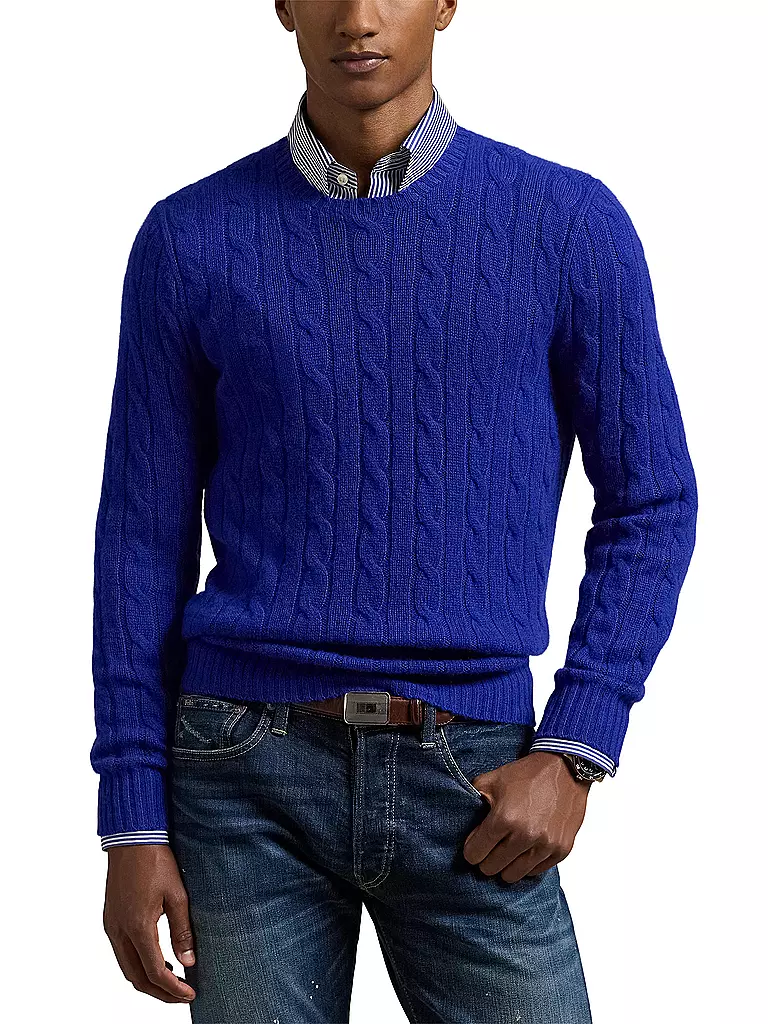POLO RALPH LAUREN Kaschmirpullover blau