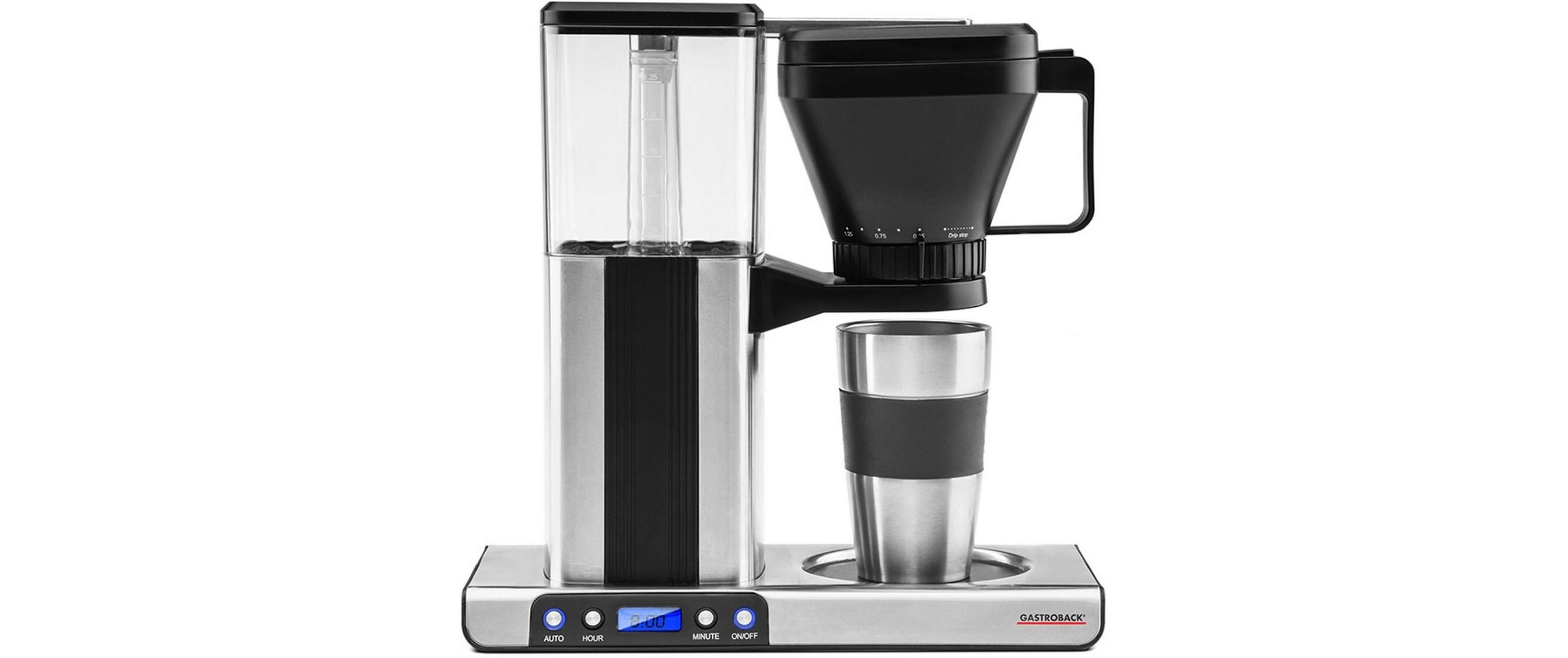 Filterkaffeemaschine Design Brew Advanced Schwarz/Silber<br>Kaffeemaschine