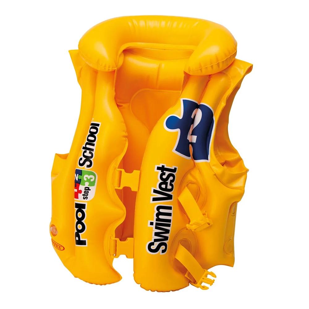 Intex Gilet de natation bébé jaune Intex Pool School