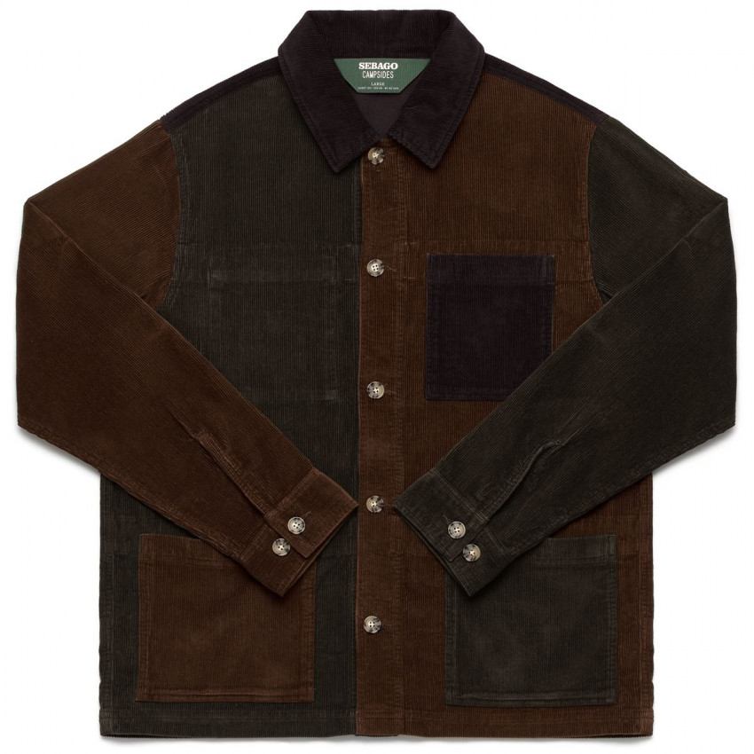 DORR COLORBLOCK BROWN GREEN DK BROWN-VESTE SEBAGO UNISEXE