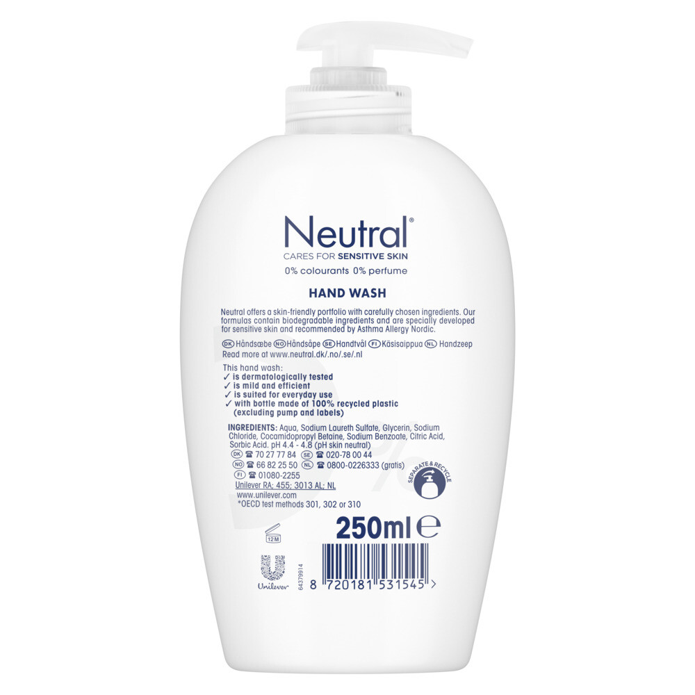 Neutral Vloeibare Handzeep 250 ml