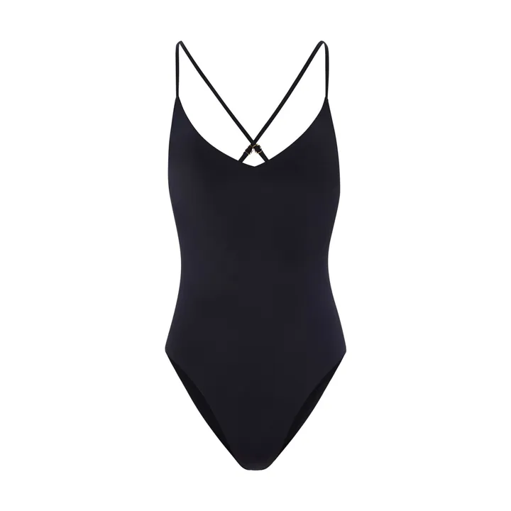 SMALLABLE BASICS Maillot De Bain 1 Pièce Bretelles Croisées | Noir