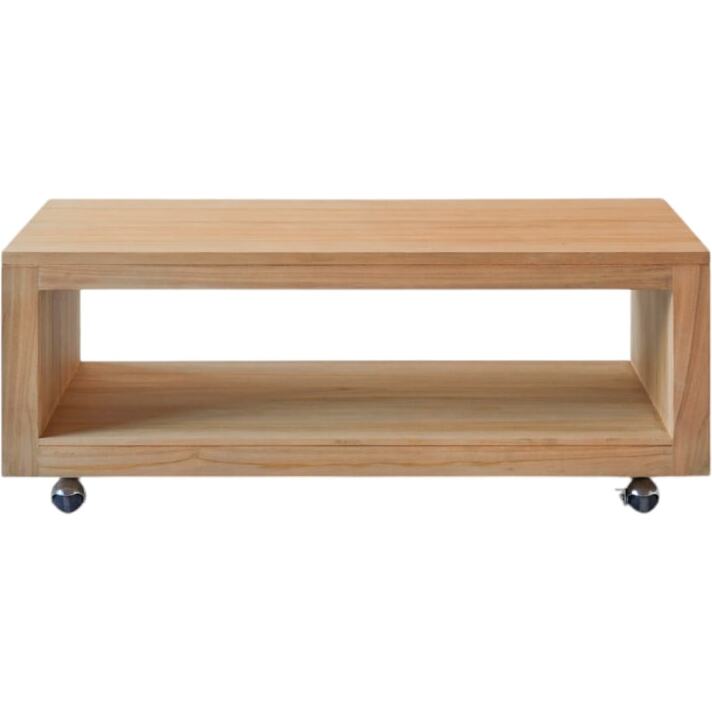 Table basse en bois de teck Anoa H 40 x L 110 x P 60 cm