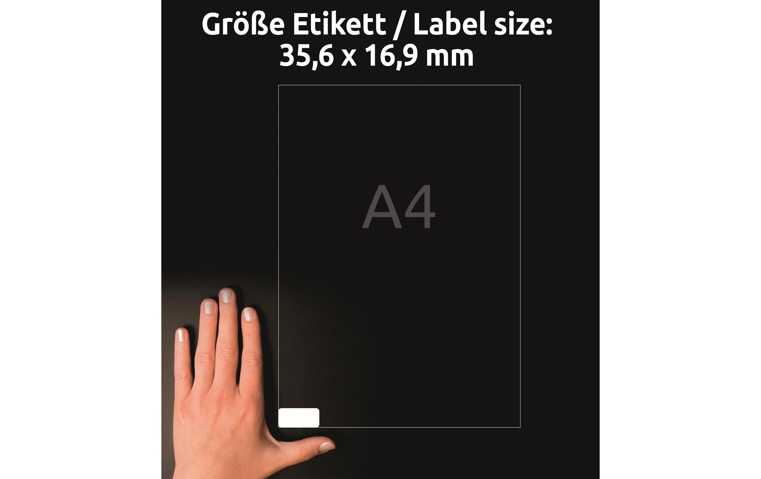 Universal-Etiketten L4732REV 35.6 x 16.9 mm, 10 BlattWeisse Aufkleber, wiederablösbar