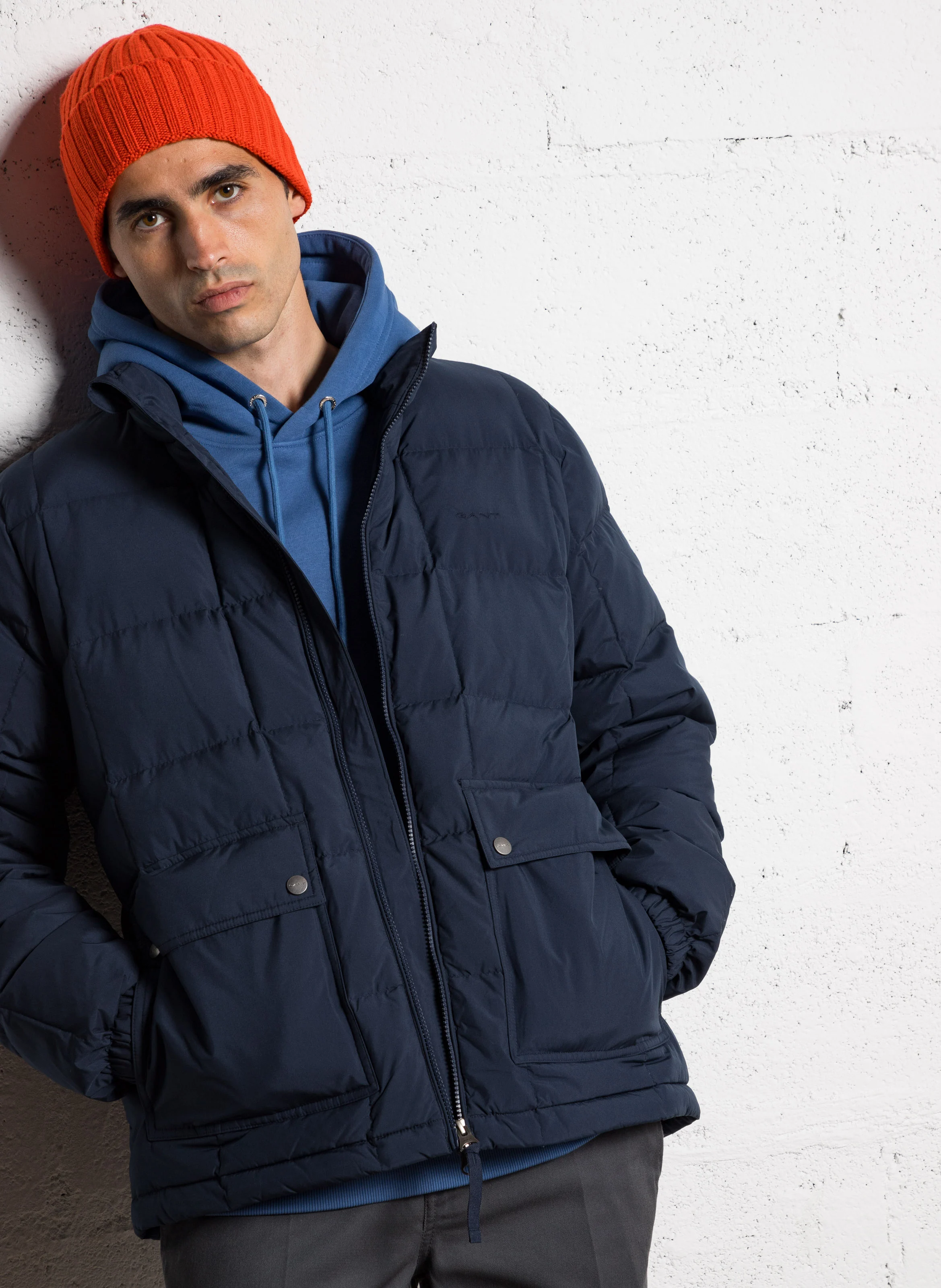 Doudoune oversize matelassée | Bleu