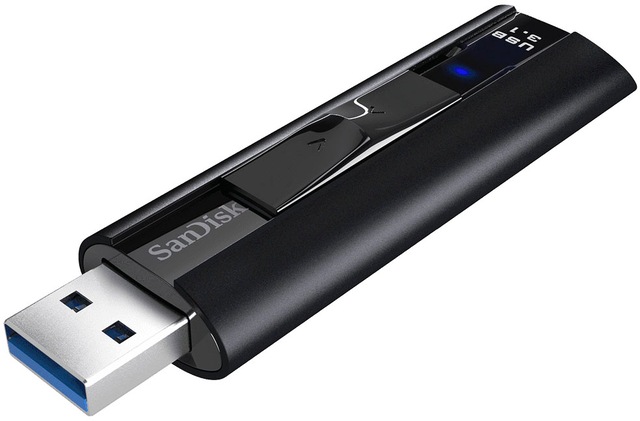 Sandisk USB-Stick »Cruzer Extreme Pro 128GB, USB 3.1, 420MB/s« (128GB GB USB 3.1 Lesegeschwindigkeit 420 MB/s)