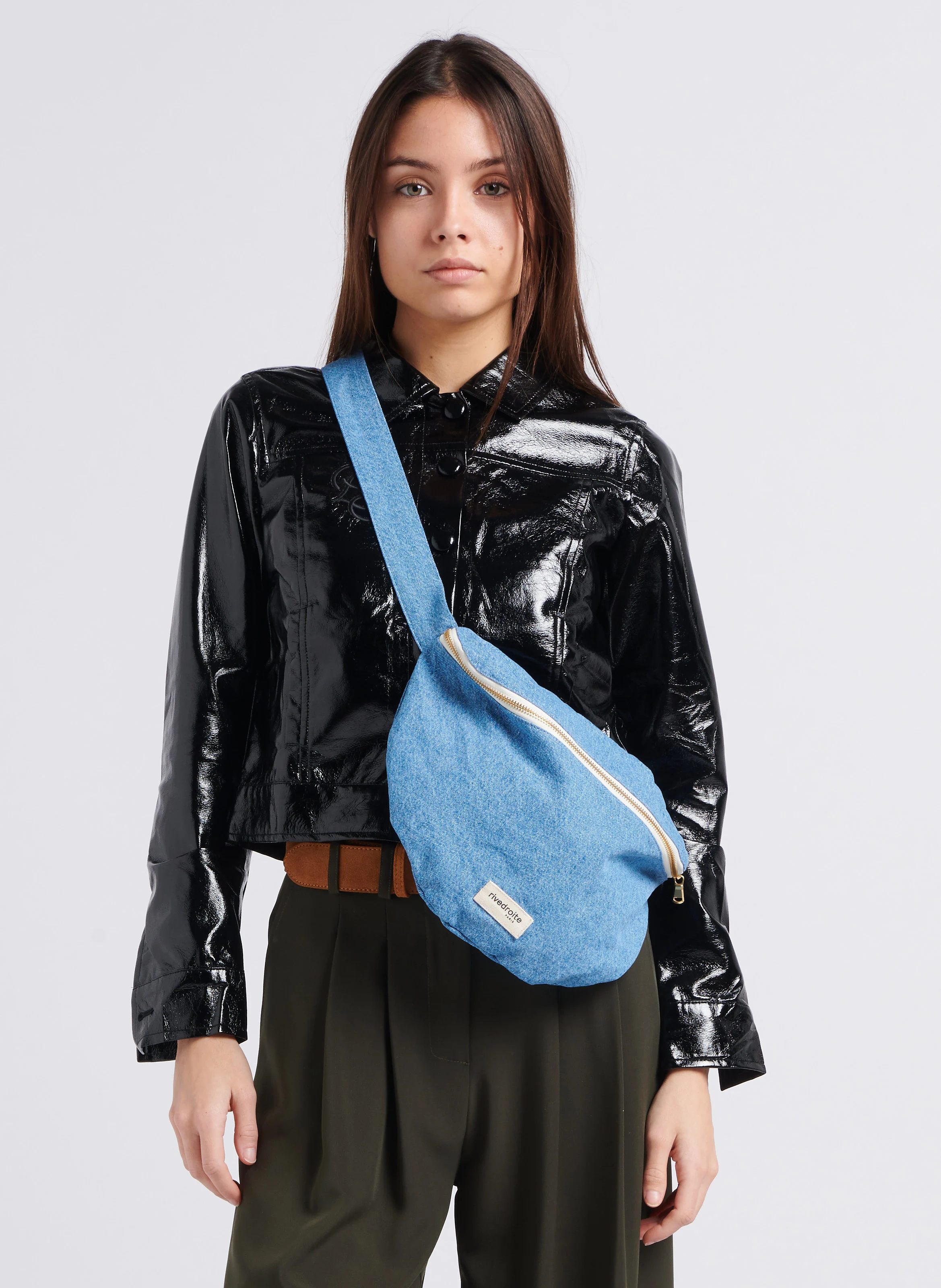 CUSTINE XL - Sac banane en coton recyclé imprimé | Jean Délavé