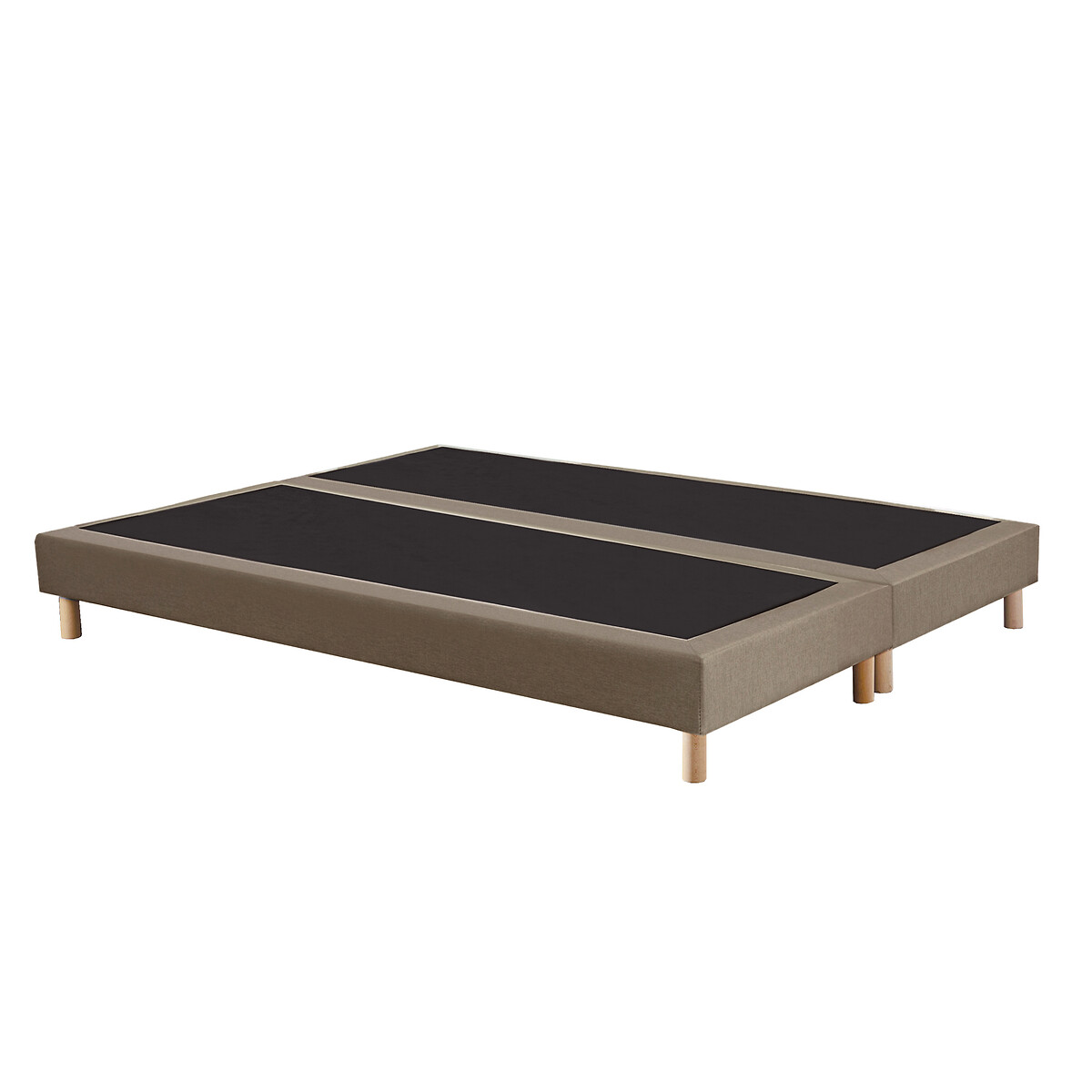 LA REDOUTE INTERIEURS<br>Base de cama estofada com 12 ripas e pés