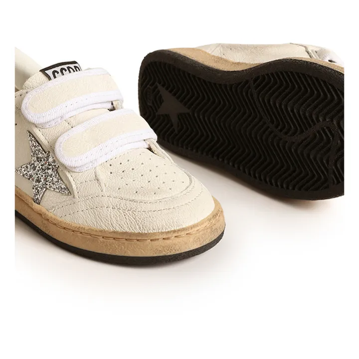 Golden Goose Baskets Scratchs Ballstar Paillettes | Argenté