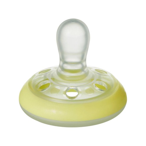 Sucette CTN - Forme Naturelle Nuit x2 0-6 mois - TOMMEE TIPPEE