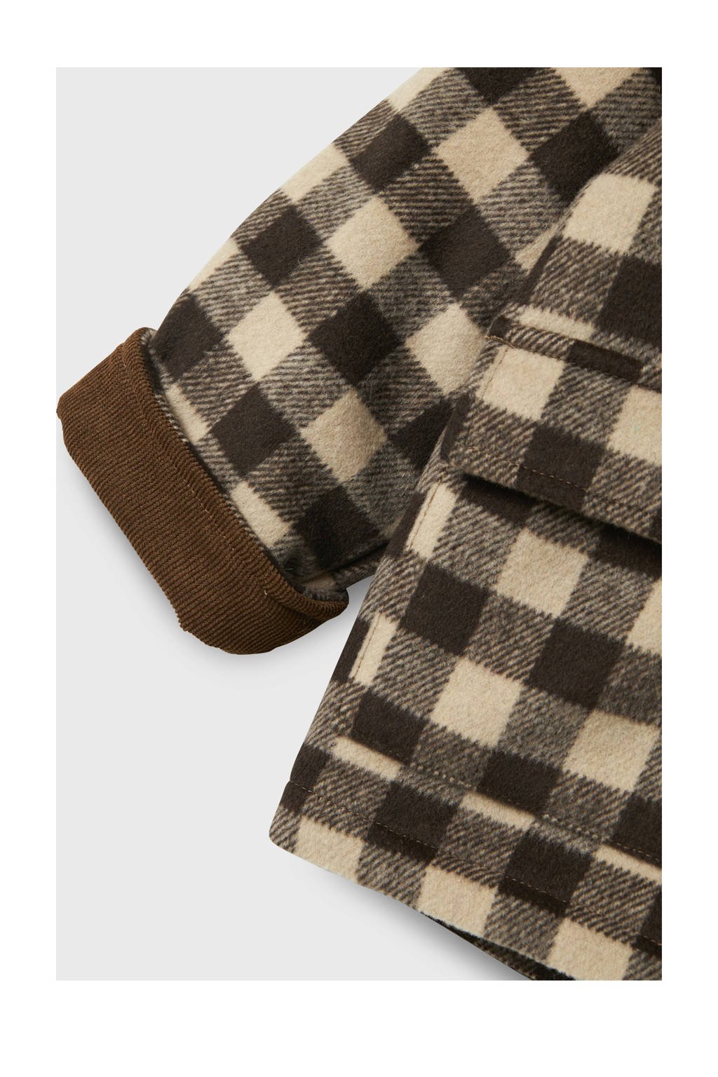 LIL' ATELIER MINI winterjas bruin