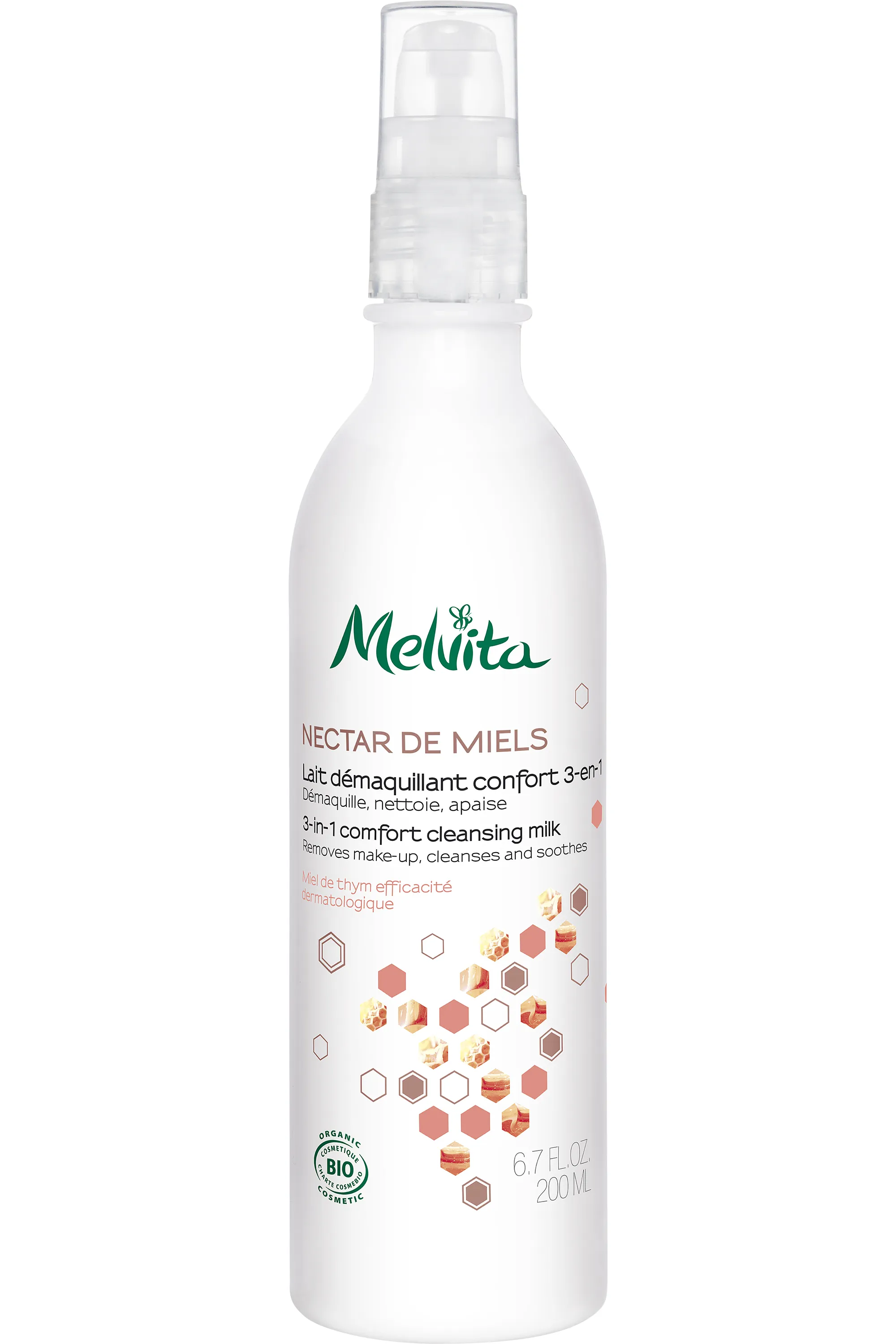 Melvita Lait Démaquillant Confort-200 ml