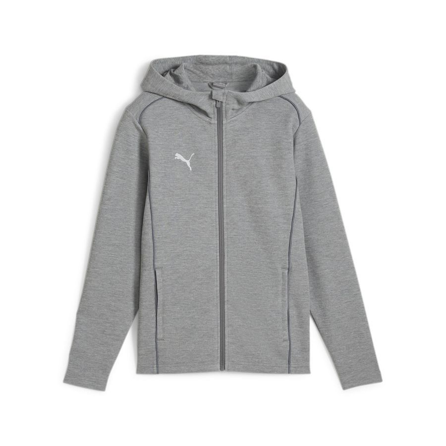 PUMA Sweat à Capuche teamFINAL Casuals Full Zip - Gris/Argenté