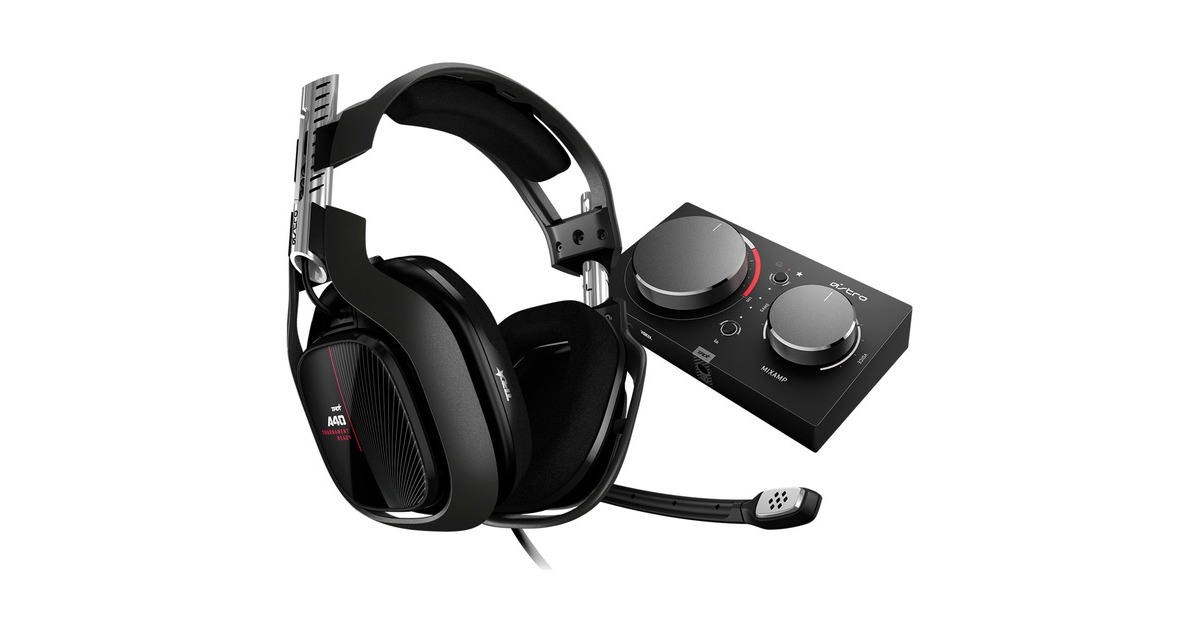 ASTRO GamingA40 TR headset + MixAmp Pro TR over-ear gaming headset  (Zwart/rood, Pc, Mac, Xbox One)