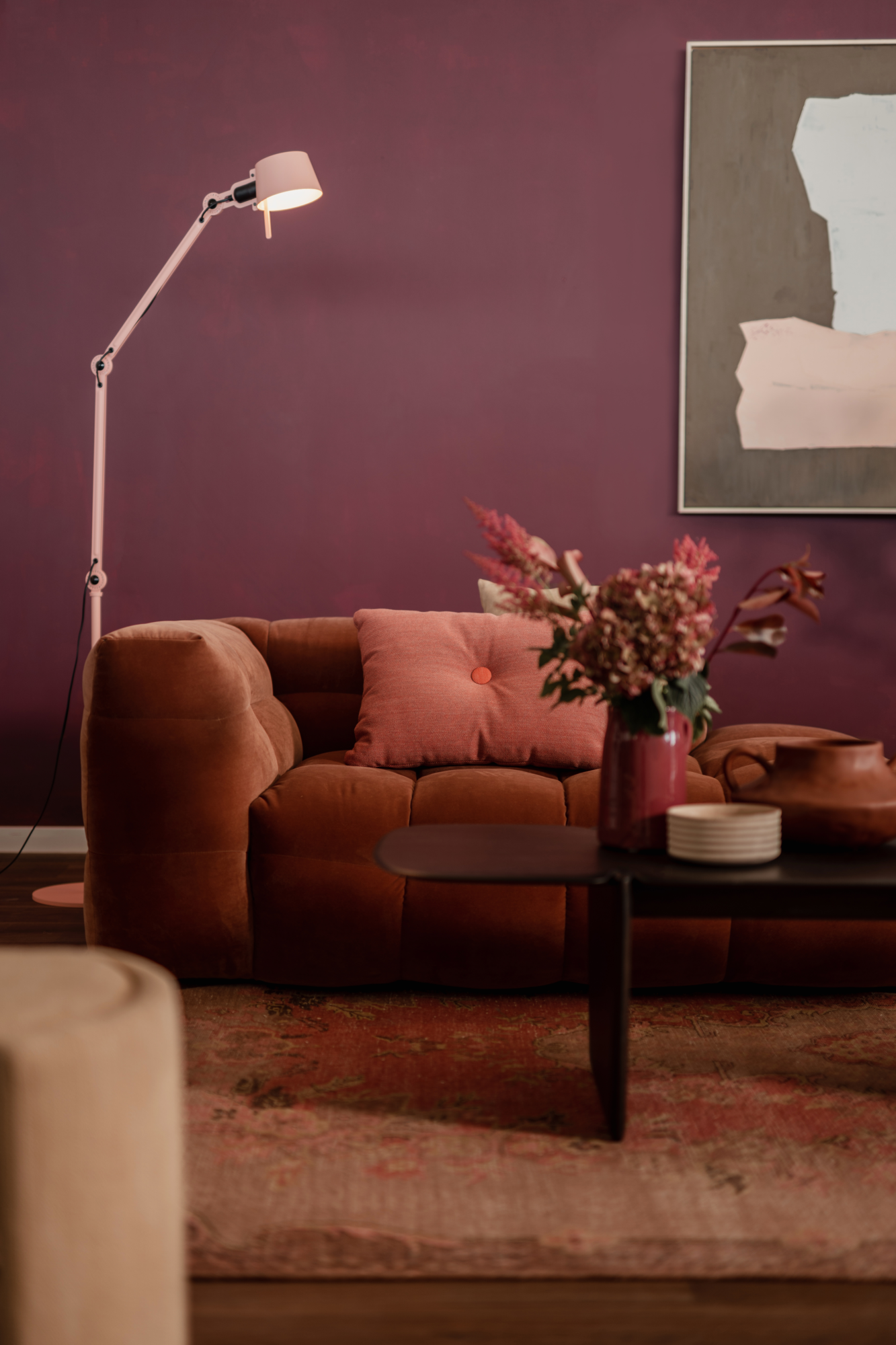 Chaise longue Fat Joe royal orange rechts
