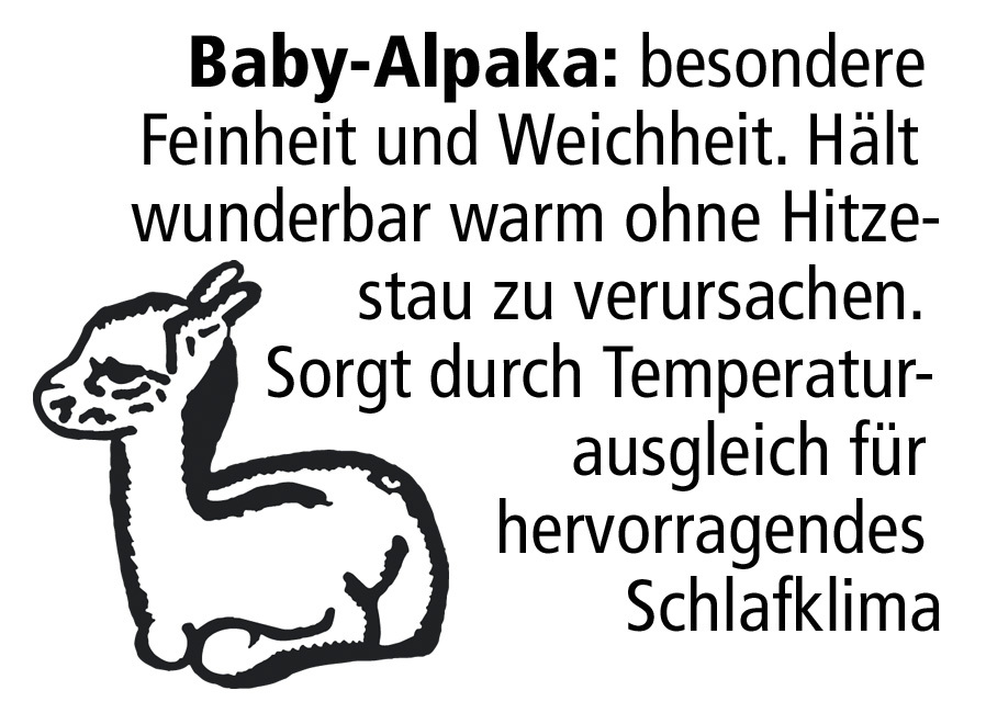 Webpelzdecke und Kissenbezug aus Alpakawolle