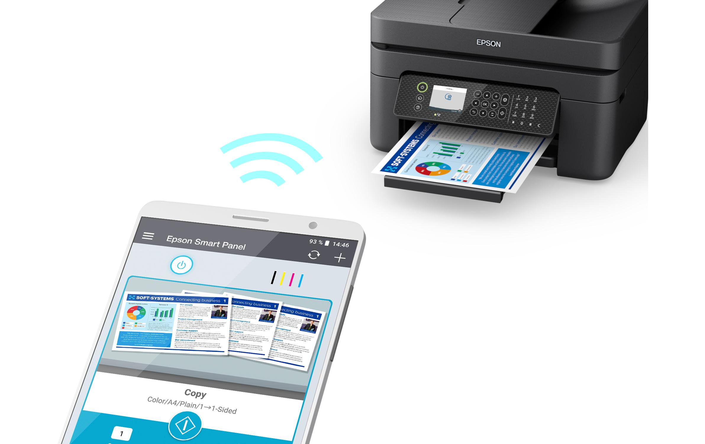 Multifunktionsdrucker WorkForce WF-2950DWF<br>WLAN-fähiger 4-in-1-Tintenstrahl-Multifunktionsdrucker