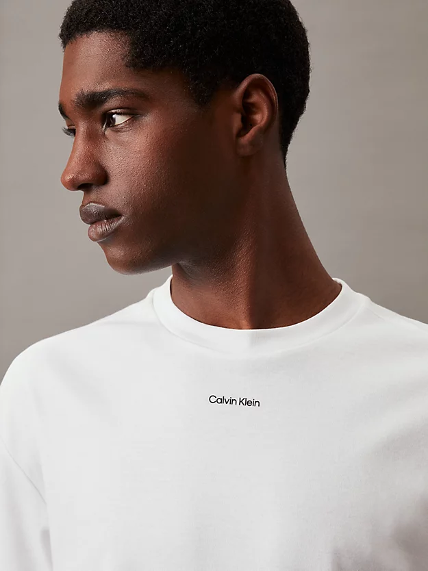 Camiseta de algodão com logotipo