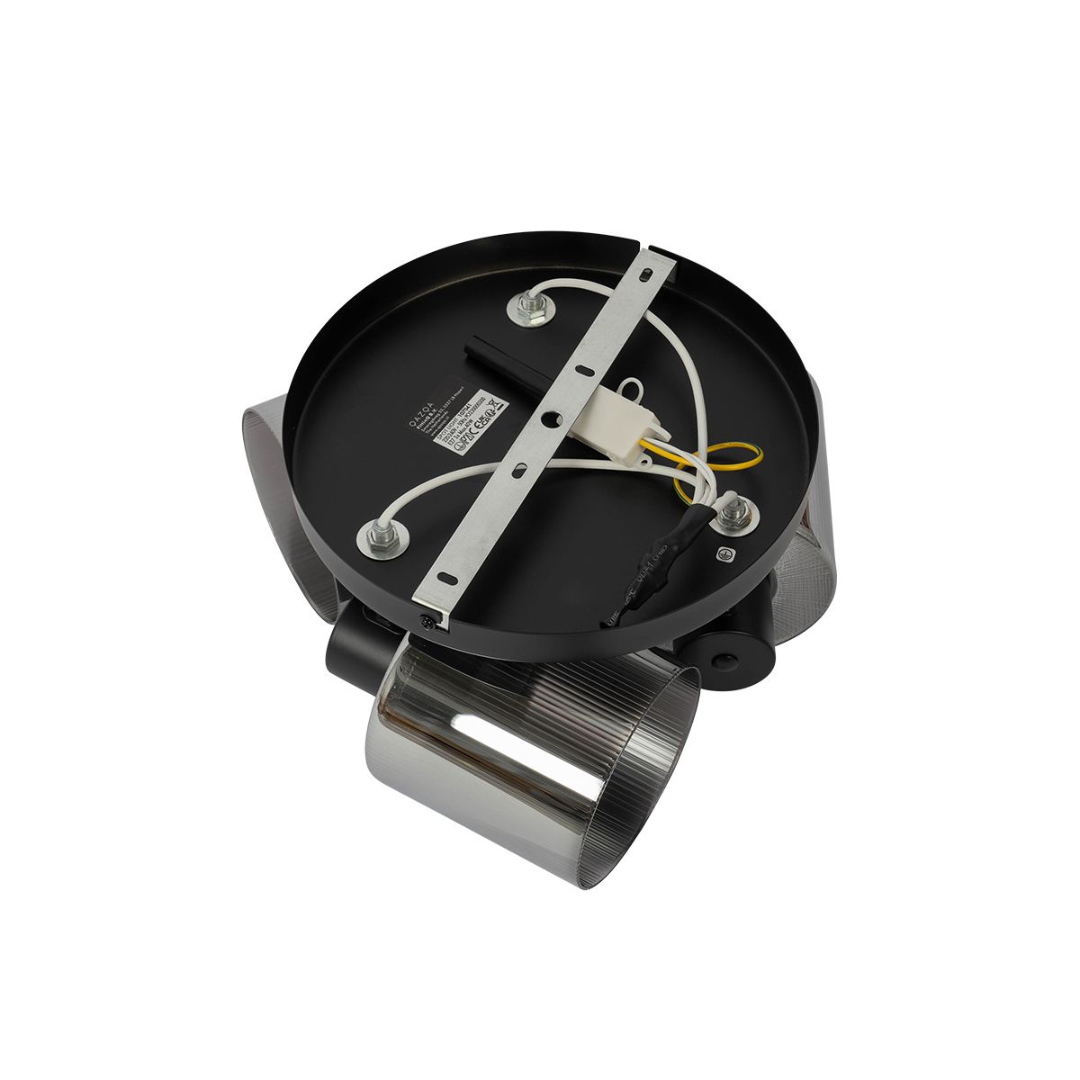 Smart plafondspot zwart met smoke glas rond verstelbaar incl. 3 Wifi A60 - Laura